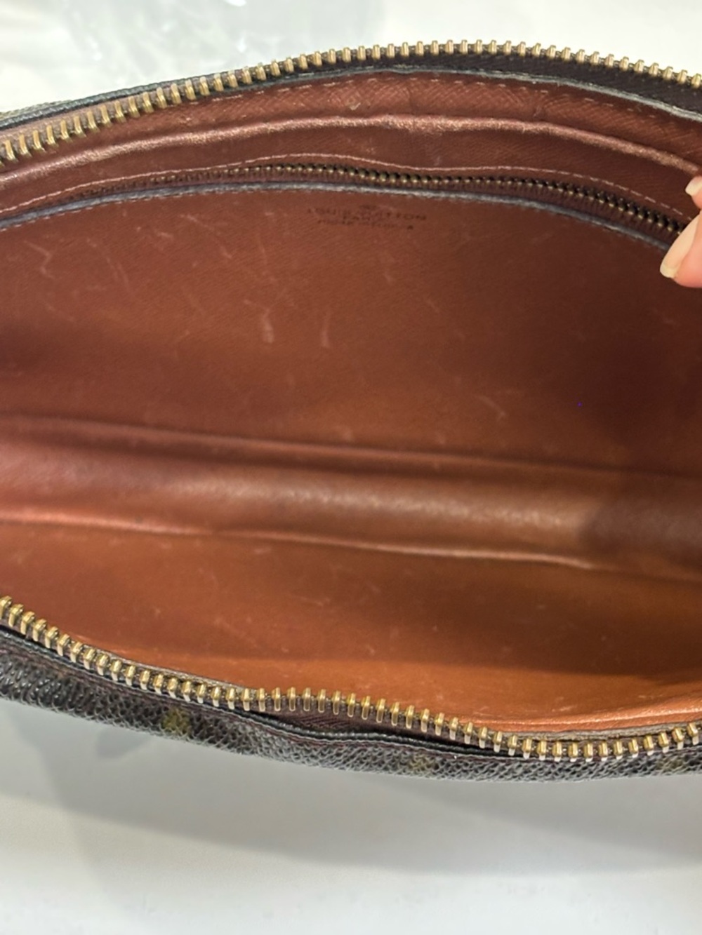 Louis Vuitton Monogram Canvas Wristlet - Brown and Gold - Picture 7 of 16